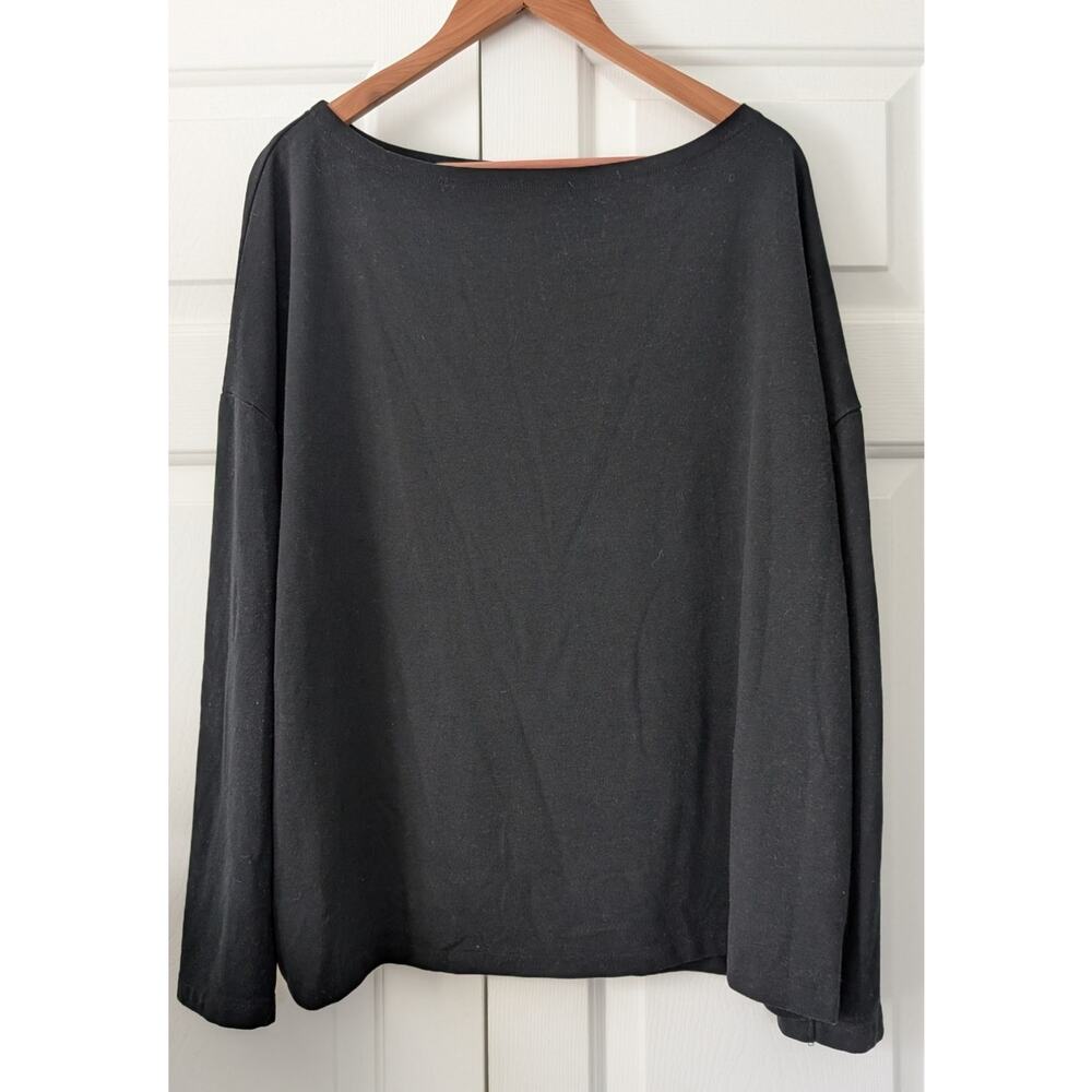 ALLSAINTS Rita Oversized Top Black - Picture 3 of 8